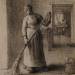 Woman Sweeping her Home